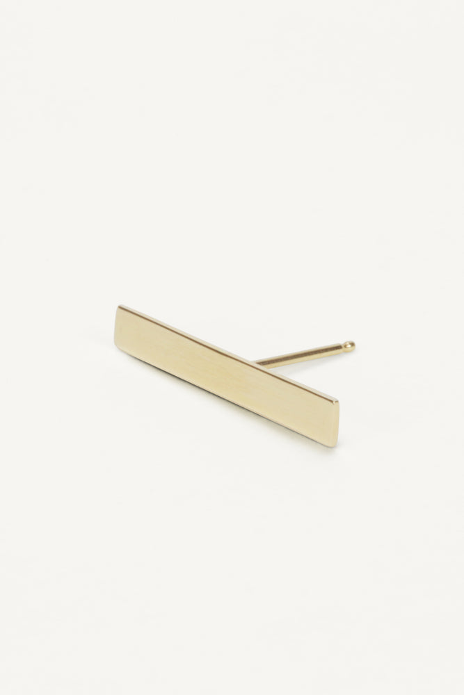 Long Plate Stud Earring - Roztayger