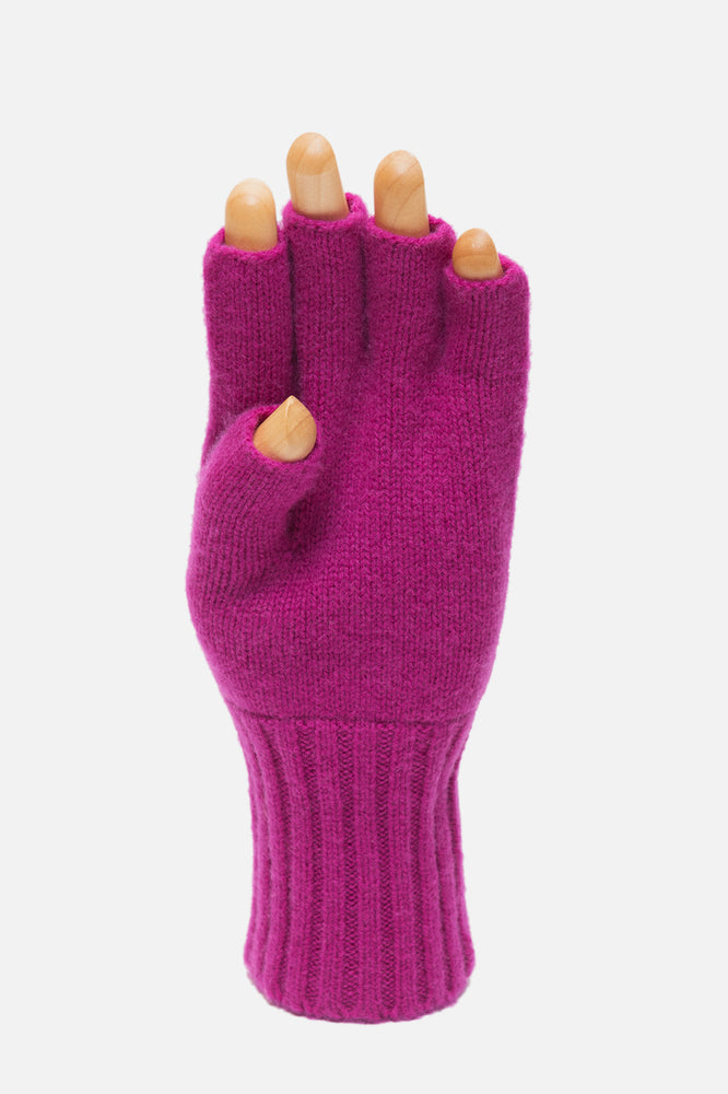 
                  
                    Fuschia Cashmere Fingerless Gloves - Roztayger
                  
                