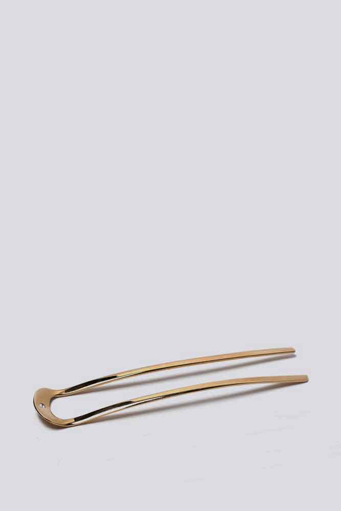 Matte Gold Hairpin 14 - Roztayger