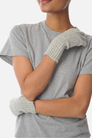 Silver Cashmere Fingerless Gloves - Roztayger