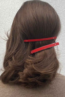 Red XL Barrette 21 - Red Hair Clip - Roztayger