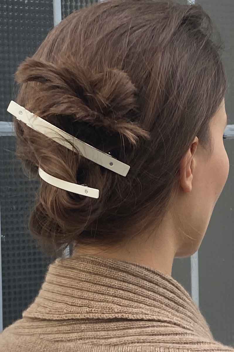 White XL Barrette 21 - Roztayger