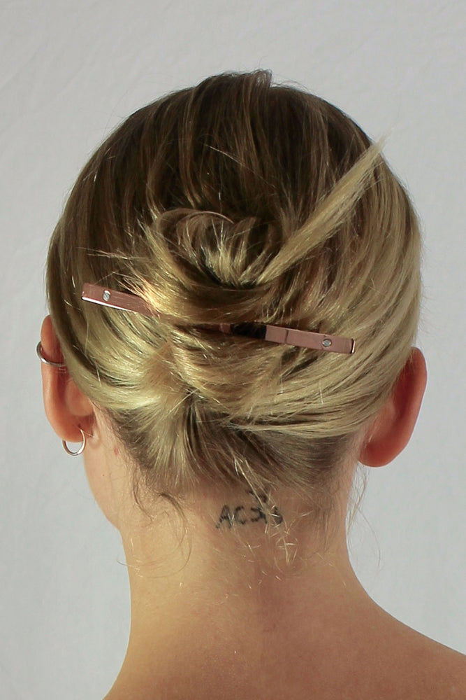 Pink Gold XS Barrette 21 - Roztayger