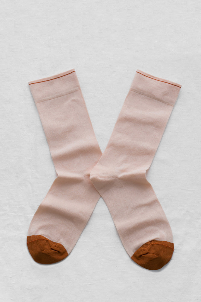 Plain Uni 102 blush Socks - Roztayger