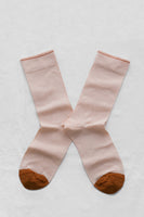 Plain Uni 102 blush Socks - Roztayger