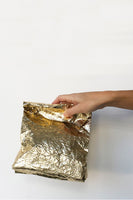 Gold Metalic Foil Lunch Bag - Roztayger