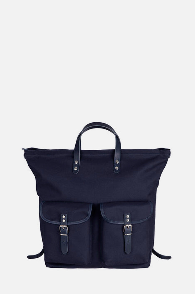 Navy blue Canvas Rucksack - Roztayger